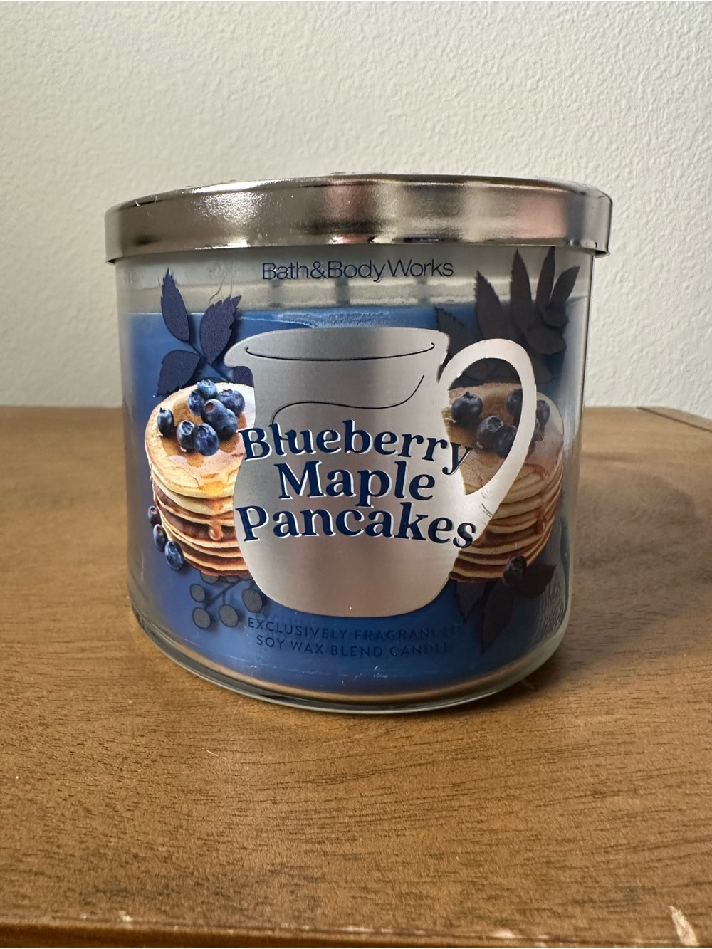 NEW Bath & Body Works Blueberry Maple Pancakes 3 wick Candle